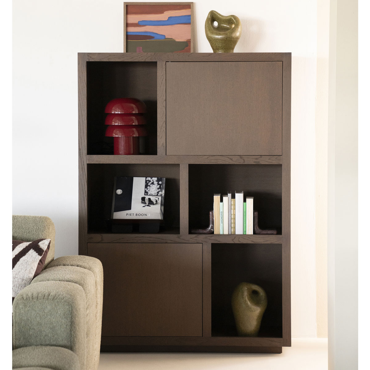 Schrank Bücherschrank Helsinki H 170 cm Eiche braun