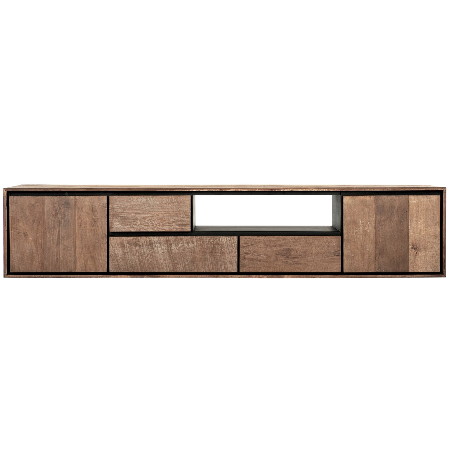 TV Lowboard Metropole 195 cm hängend recyceltes Teakholz