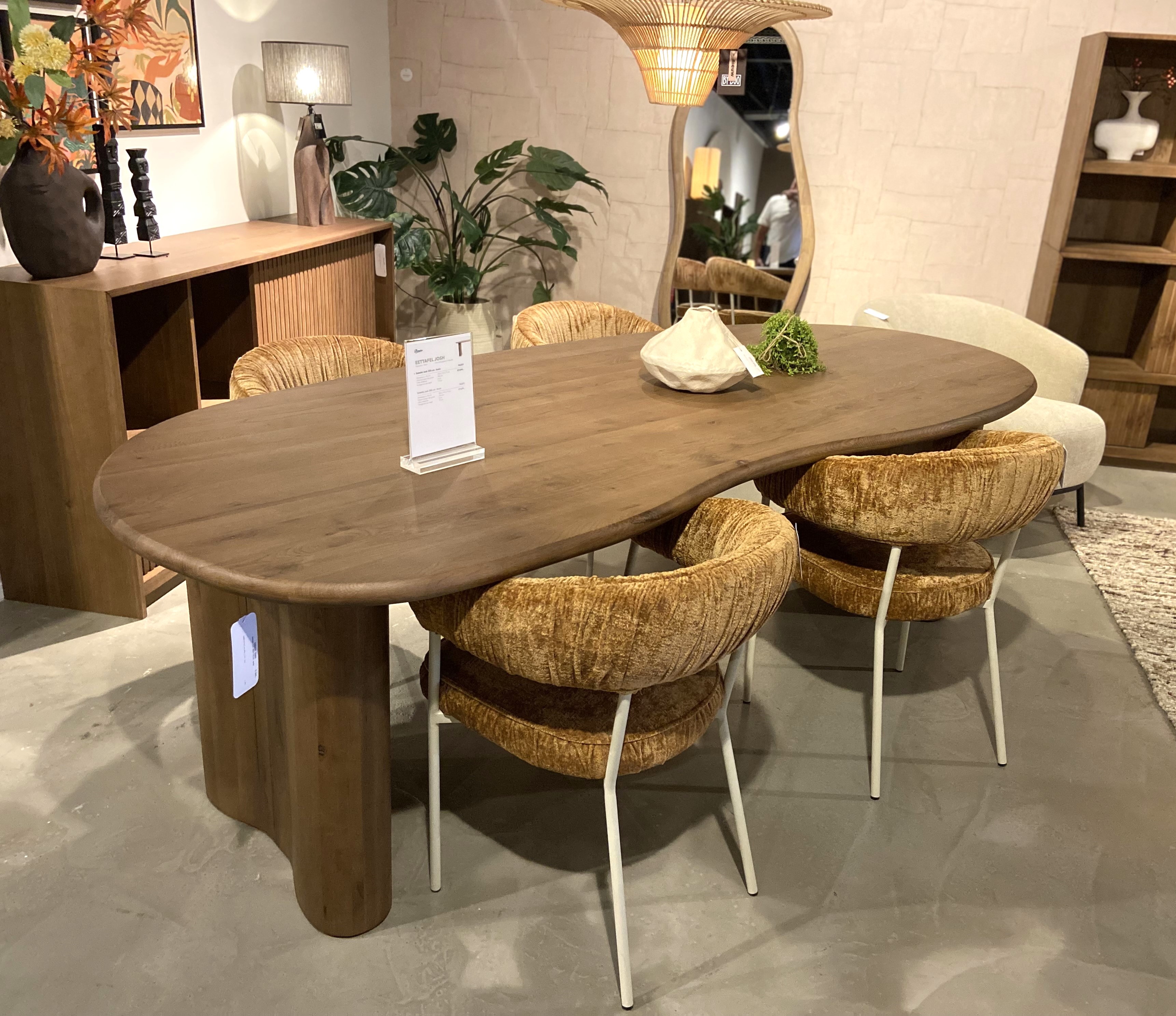 Esstisch JOSH 250 x 110 cm Eiche braun