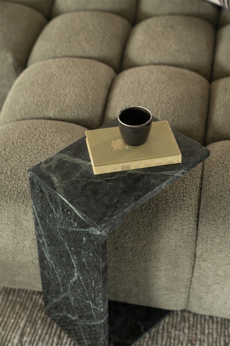 Beistelltisch Laptoptisch Mirage H 56 cm Marmor grün