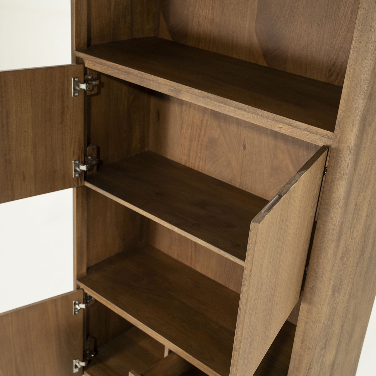 Highboard Schrank Regal Edward mit 3 Türen Mango Holz  