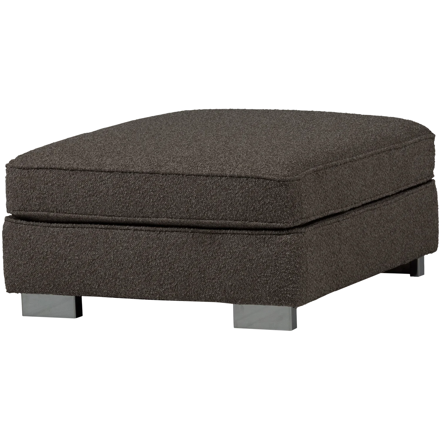 Pouf LAZY 95 x 83 cm Hocker Sitzhocker Bouclé anthrazit