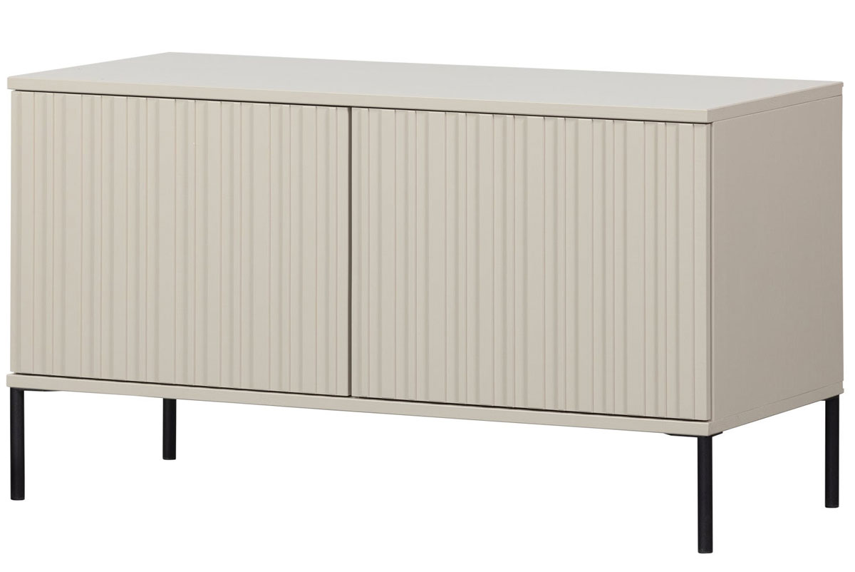 TV Möbel Sideboard Kommode New Gravure 100 cm Kiefernholz staubgrau