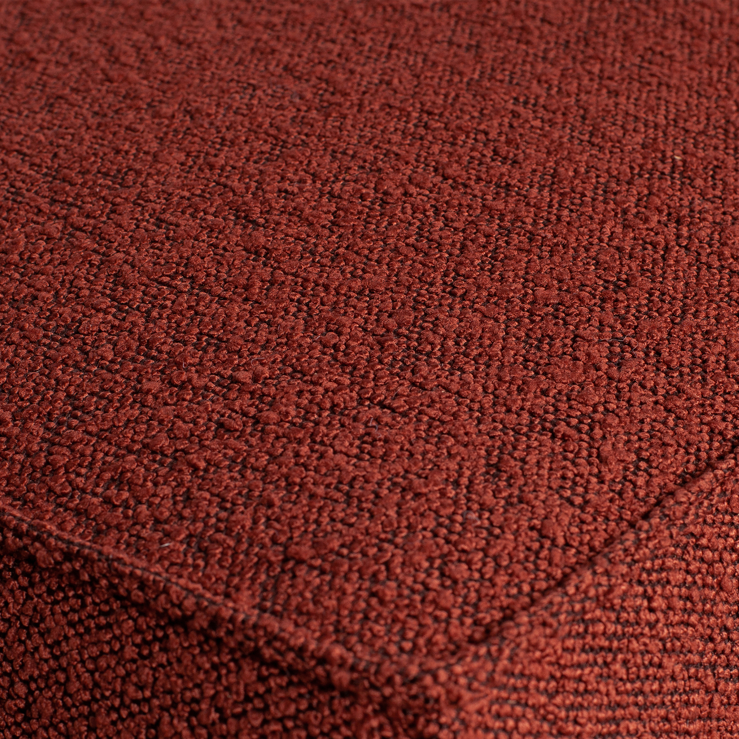 Ecksofa Statement Bouclé Kastanie Longchair rechts