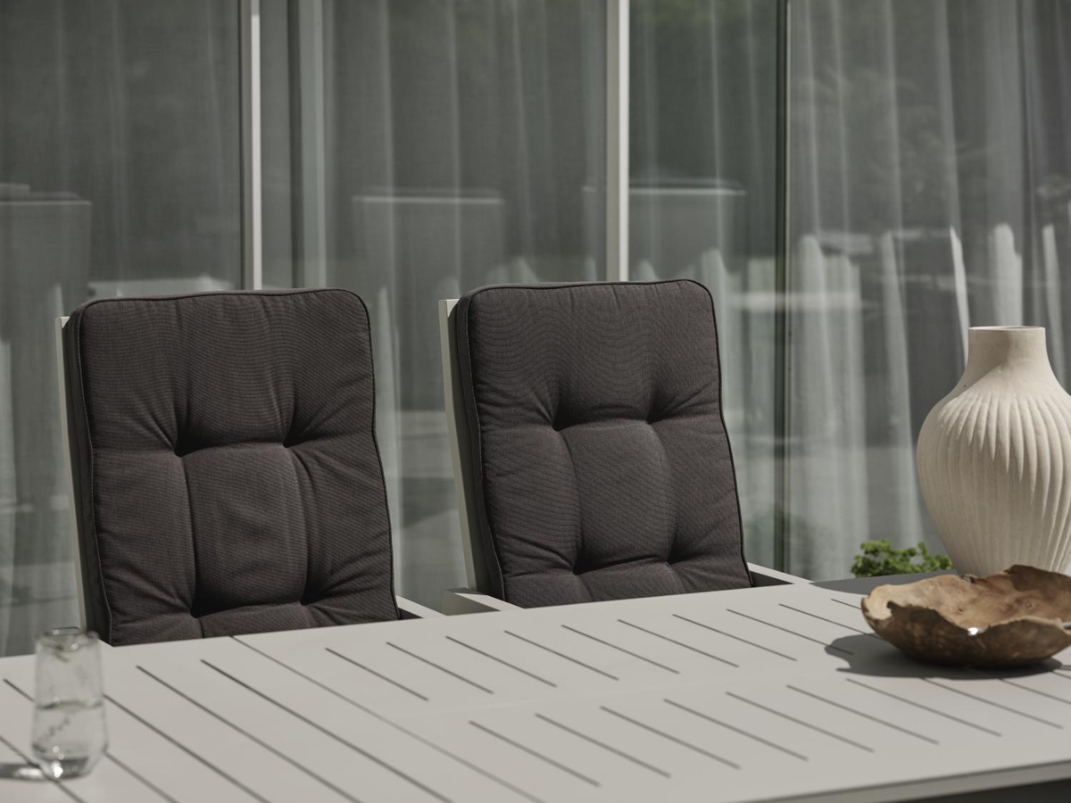 Gartentisch LOMMA khaki ausziehbar 194 - 312 cm Aluminium