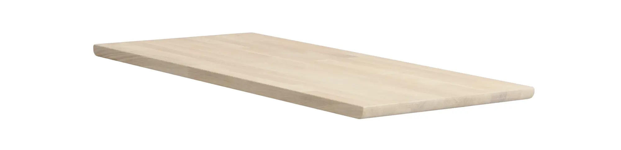 2er Set Ansteckplatten für Esstisch LAPPERON 220 x 95 Eiche auf 265 - 310 cm white wash