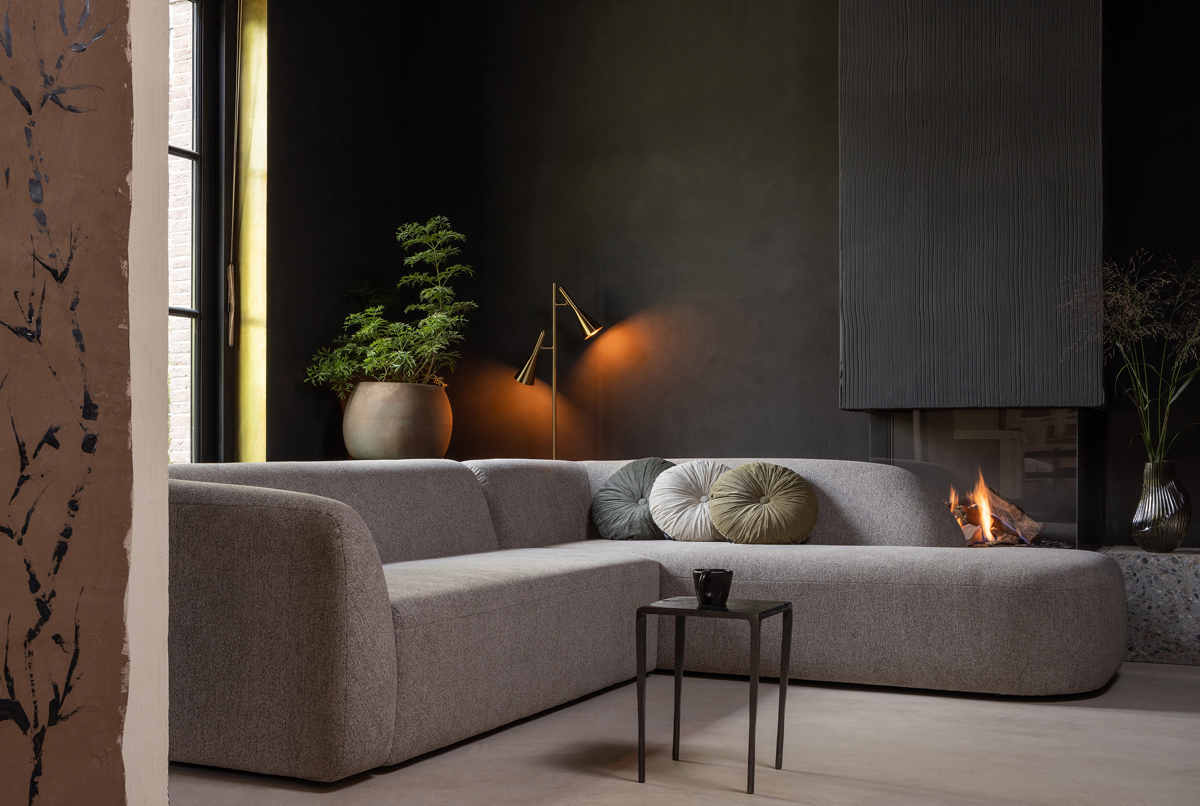 Ecksofa Sloping Sofa natur Longchair rechts