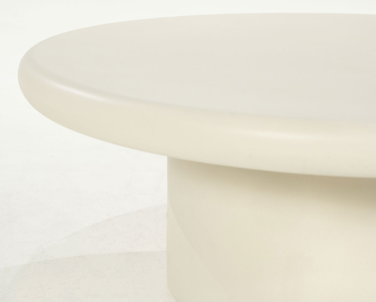 Couchtisch Jade rund Ø 80 cm beige  