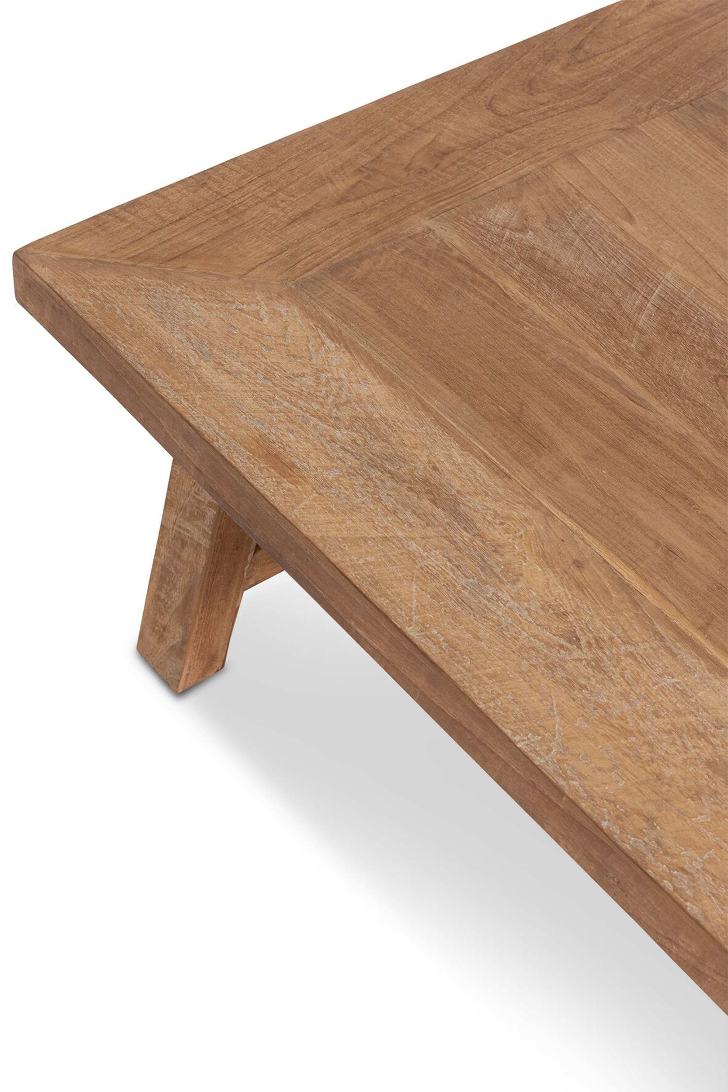 Classic Couchtisch Monastery 130 x 70 cm recyceltes Teakholz