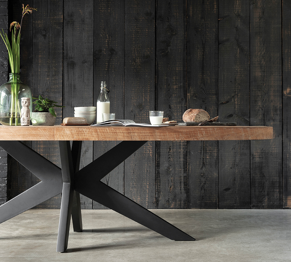 Esstisch MASTERPIECE oval 260 x 110 cm  recyceltes Teakholz massiv