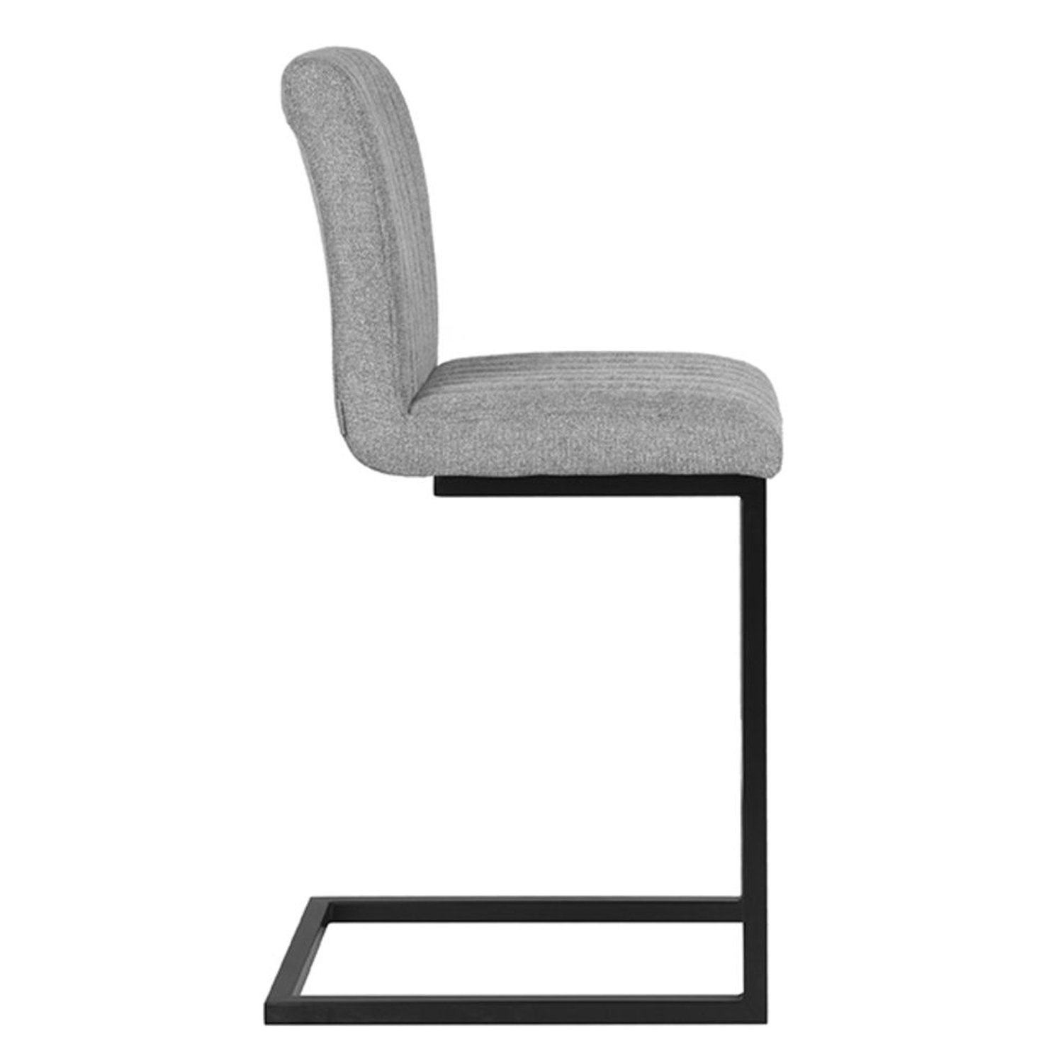 Barhocker HUGO Weave Stoff zink SH 66 cm Freischwinger