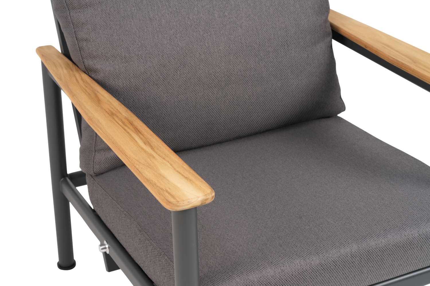 Gartensessel Gartenstuhl Gordon Soft Dawn mit Kissen Aluminium anthrazit