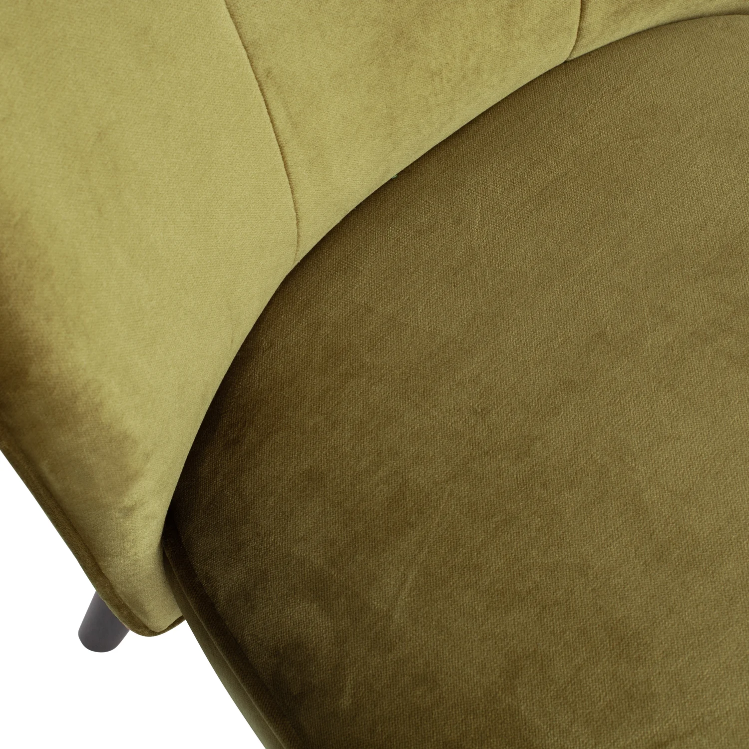 woood Sessel SARA Samt armygrün