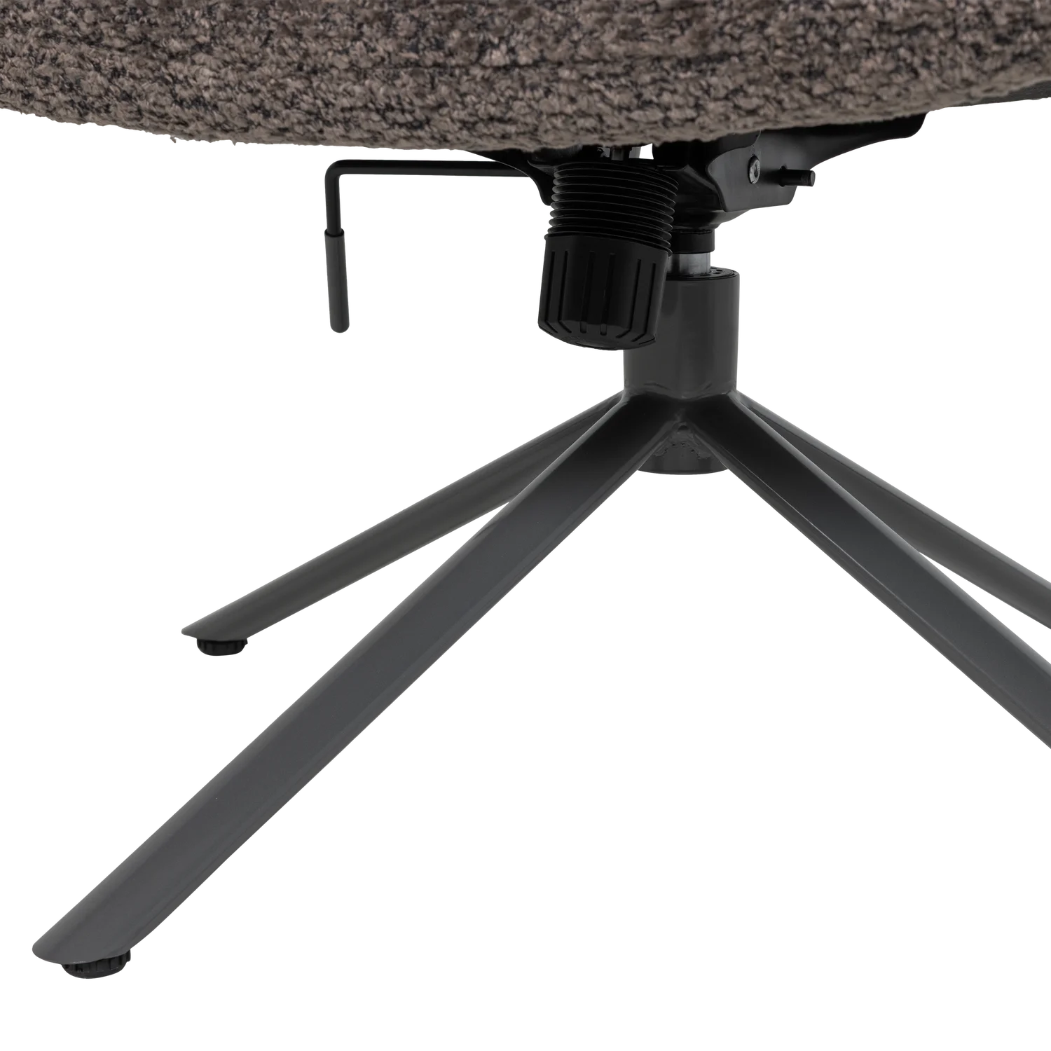 Loungesesel SOREN Sessel drehbar Wollbezug braun