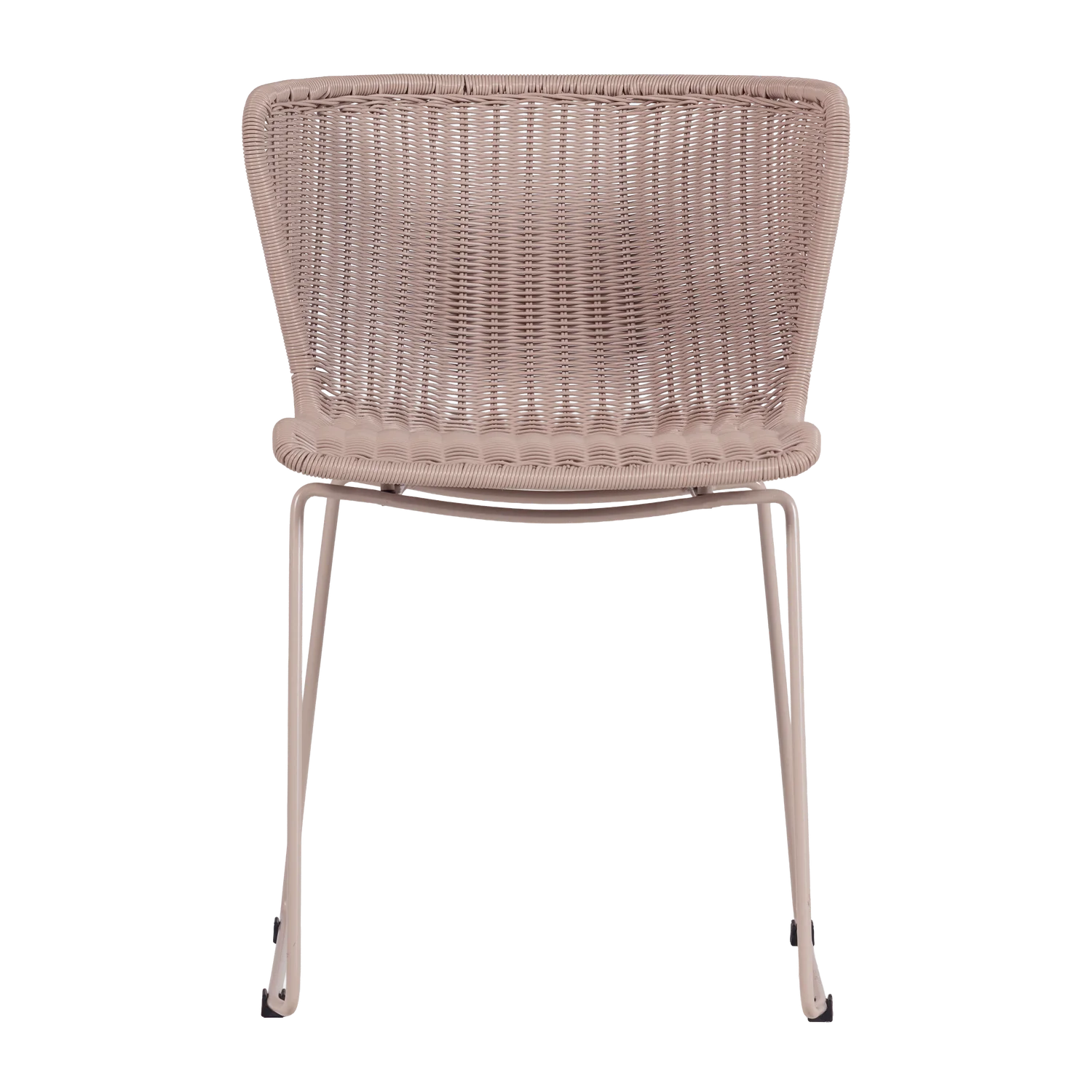 2er Set Gartenstuhl Stuhl WINGS Kunstrattan Poly Rattan sandfarben