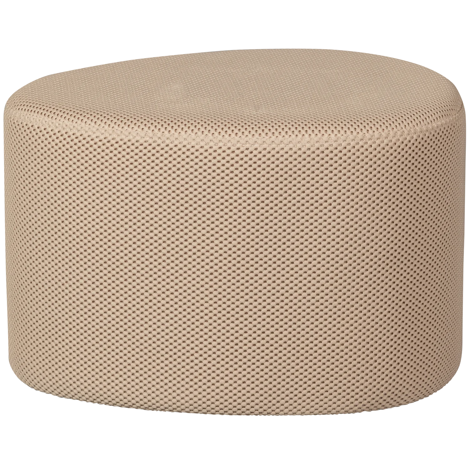 Pouf PUUK 60 x 47 cm Hocker Sitzhocker Gittergewebe natur