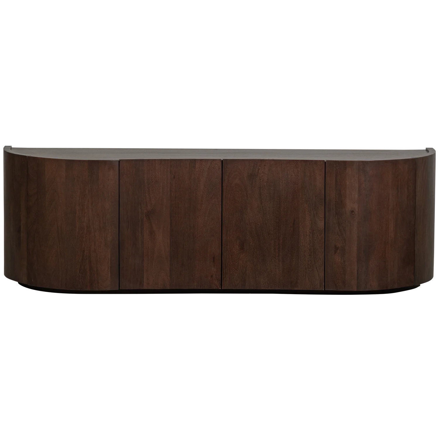 Sideboard SENSE 160 cm mit 4 Türen Mangoholz dunkelbraun Kommode