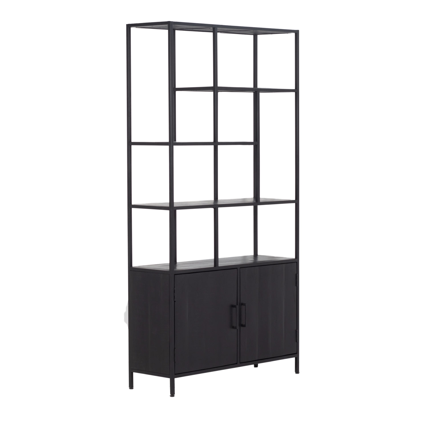 Regal Schrank Schrankregal BONY XL B 110 cm schwarz