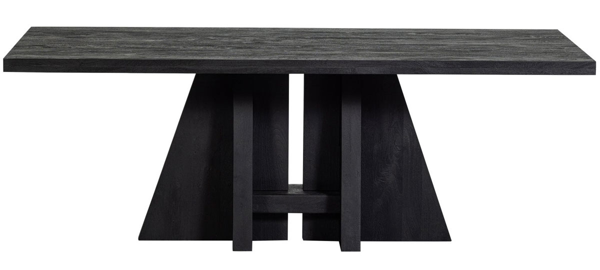 woood Esstisch KEAN 220 x 100 cm Mangoholz schwarz