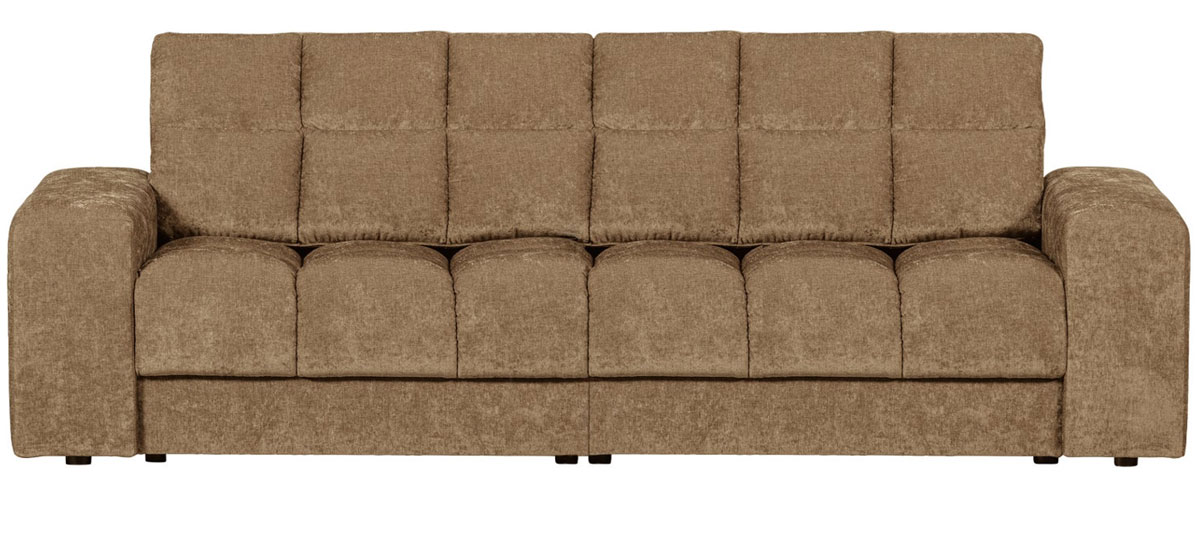 woood 2 Sitzer Sofa SECOND DATE Webstoff vintage sandfarben