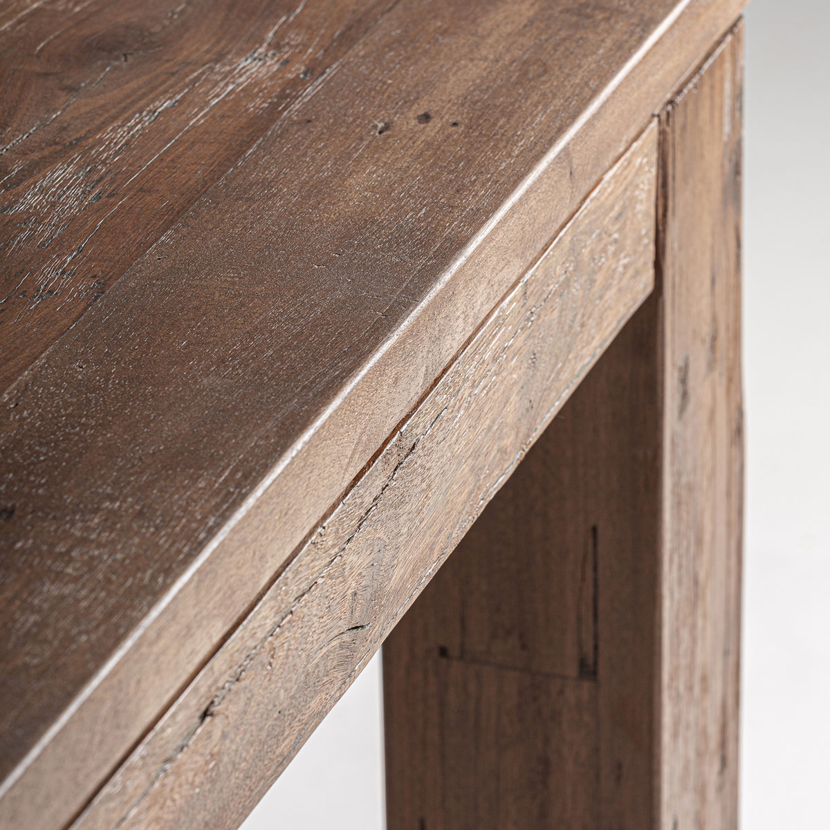 Esstisch SELBY 220 x 100 cm recyceltes Massivholz rustikal