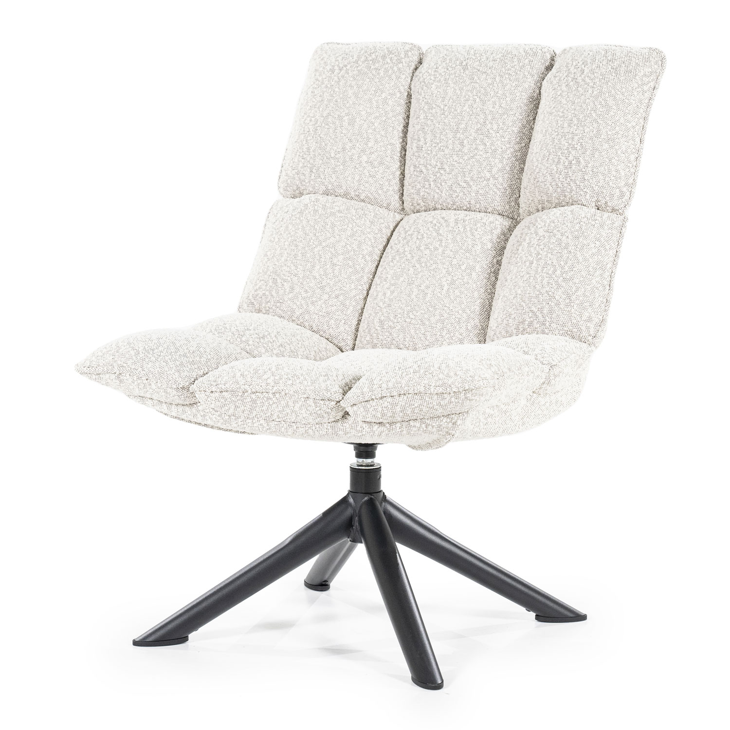 Sessel BENTE drehbar Stoff beige