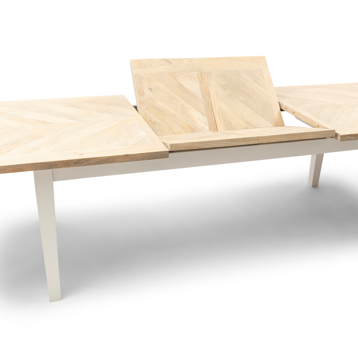 Rivièra Maison PACIFICA Ausziehbarer Esstisch 220–310 cm Natur/Weiß