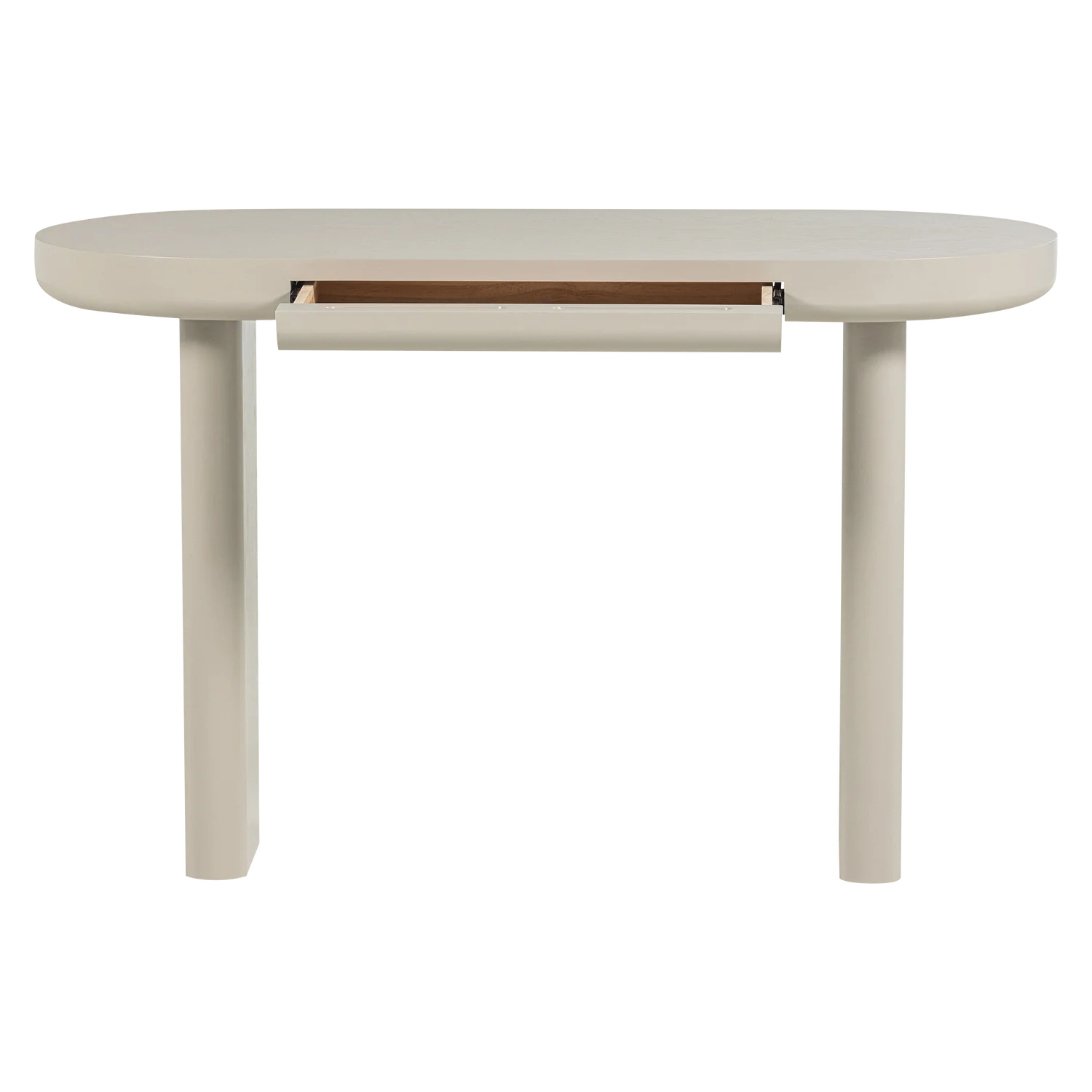 Schreibtisch MAEL 120 x 50 cm Furnier staubgrau