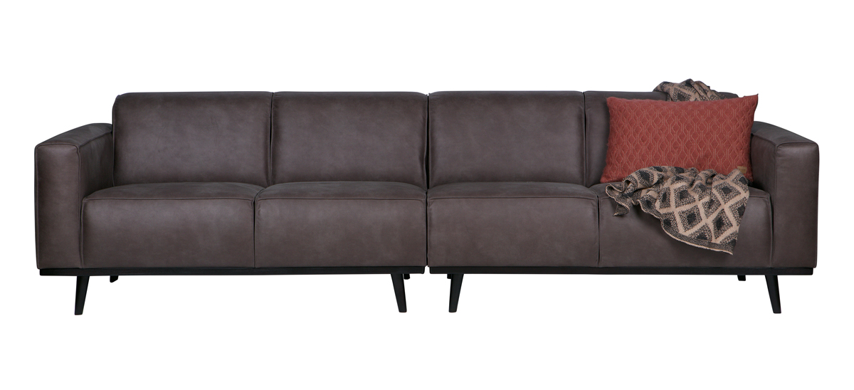 4 Sitzer Sofa STATEMENT Eco Leder grau