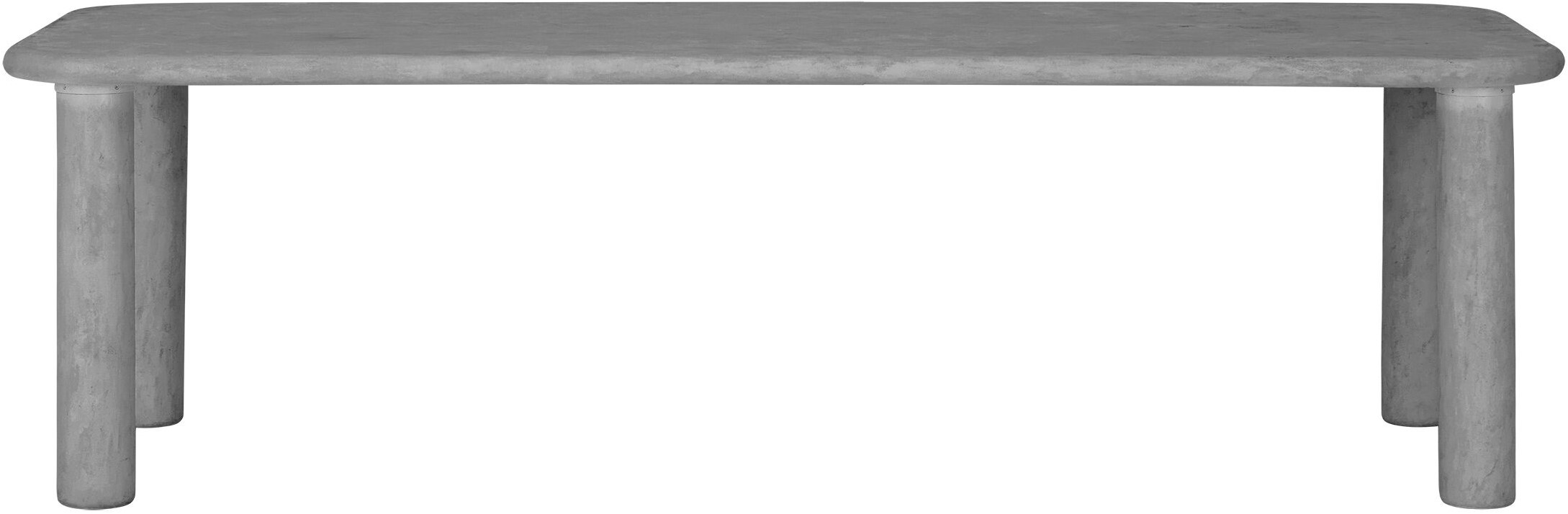 Esstisch CLIO 260 x 100 cm Mortex betongrau