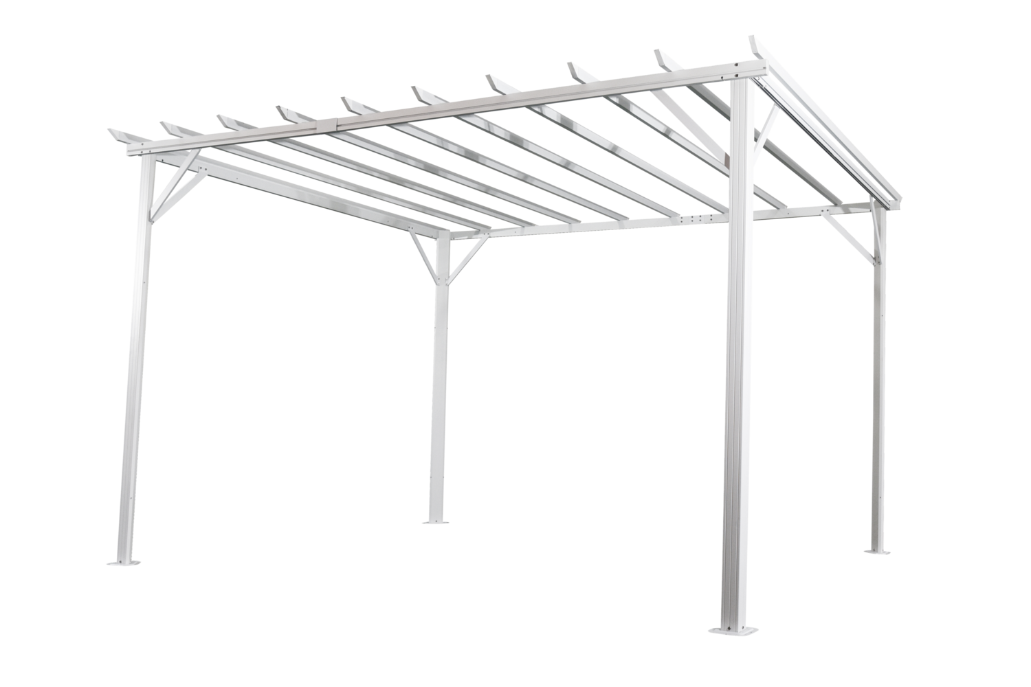 Pergola Gartenpergola Piode 360 x 303 cm weiß