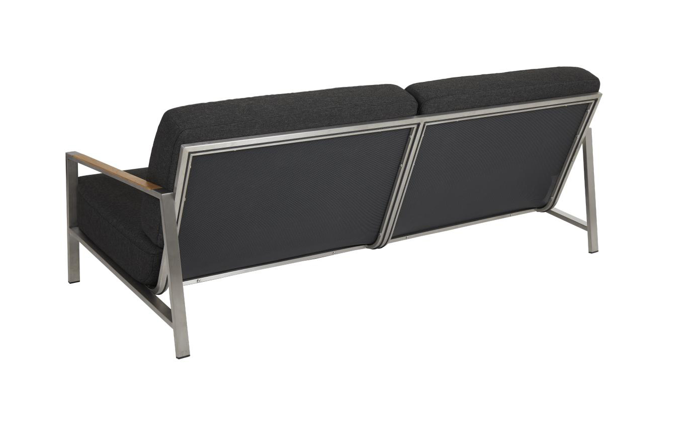 exclusive Garten Loungegruppe NAOS aus Edelstahl Teakholz