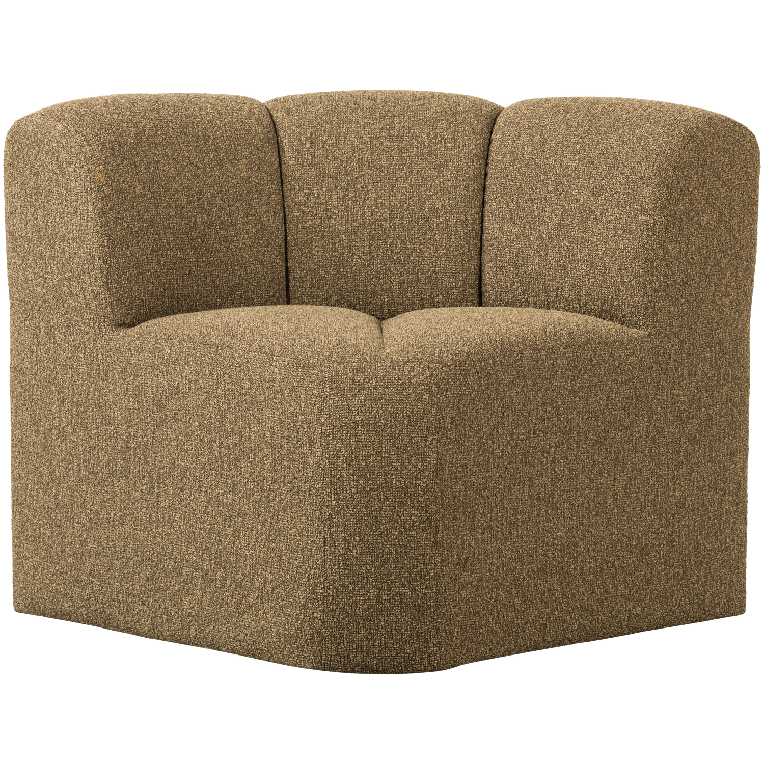 Esszimmerbank Eckbank MOJO Eck Element Bouclé gelb braun melange