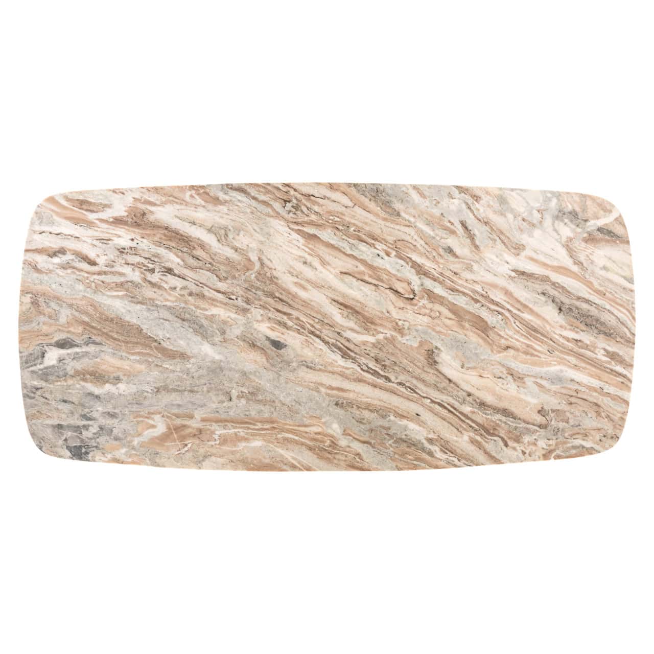 Esstisch Bottega oval 190 x 90 cm Toronto Marmor Metall