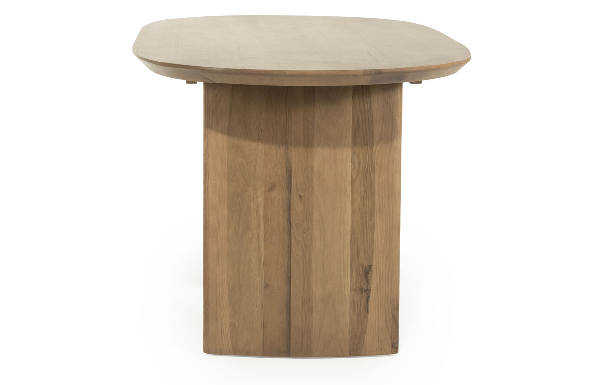 Esstisch Dex oval 180 x 90 cm Eichenholz Furnier dunkelbraun