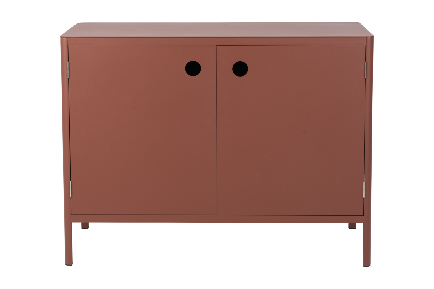 Outdoor Küche Kelia Modul Element mit Türen 121 cm Aluminium Zin rot