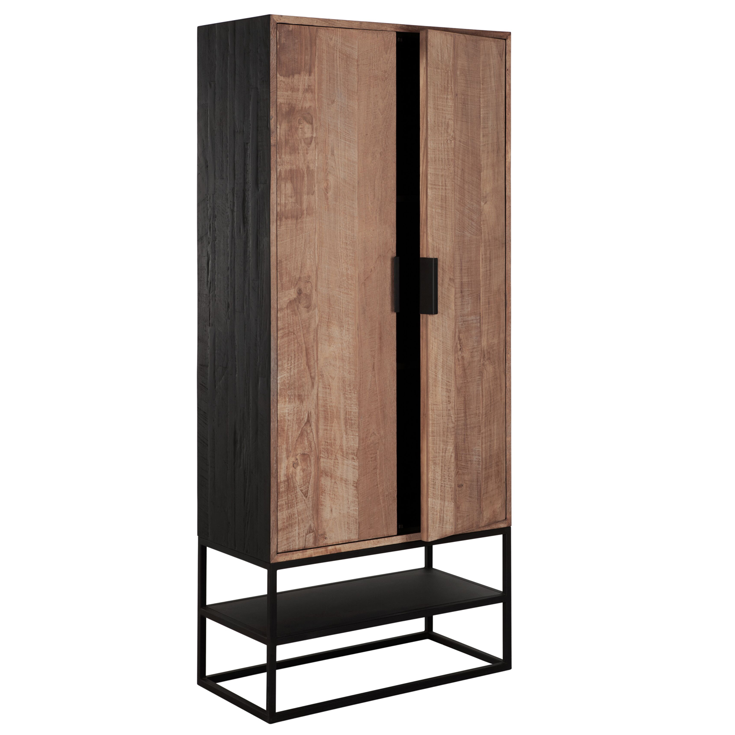 DTP HOME Schrank mit Türen Cosmo B 80 cm Teakholz