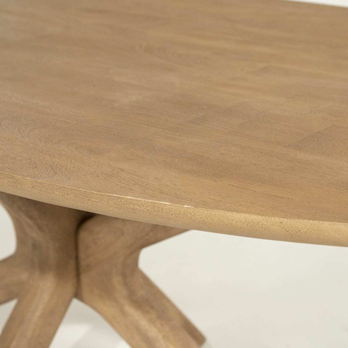 Esstisch Tycho oval 260 x 110 cm Mango Massivholz brauntöne