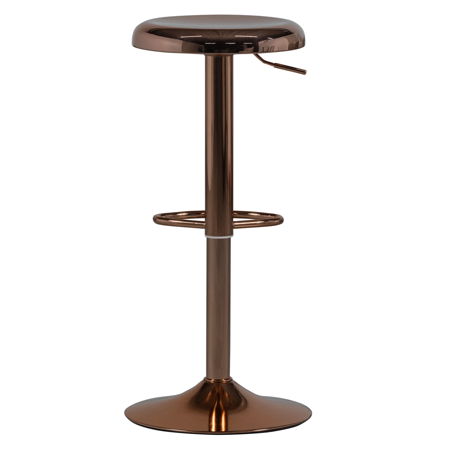 Barhocker ISAAC SH 61-81 cm höhenverstellbar Metall kupferfarben Barstuhl