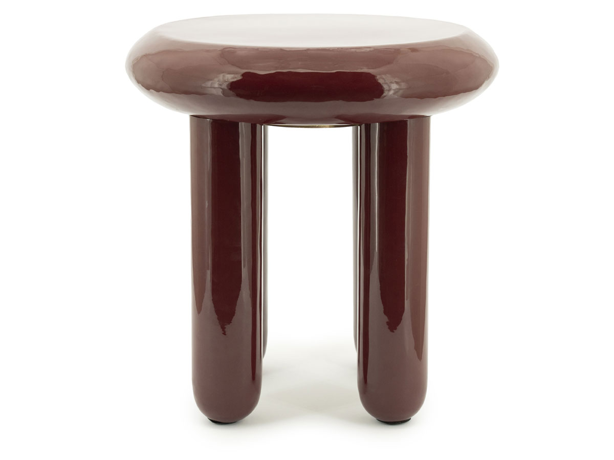 Beistelltisch Balloon Ø 43 cm Metall burgundy