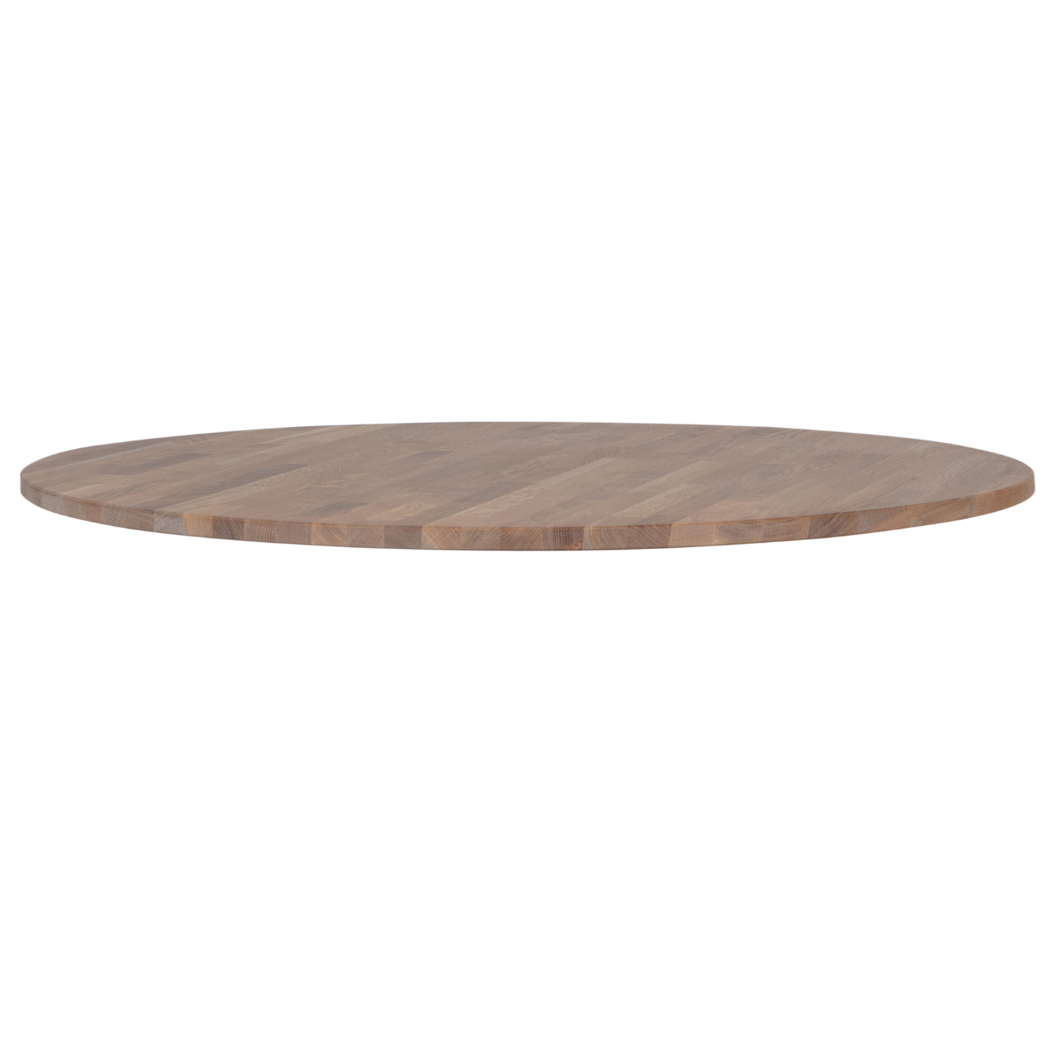 woood Tischplatte Tablo rund Ø 120 cm Eiche geölt grau