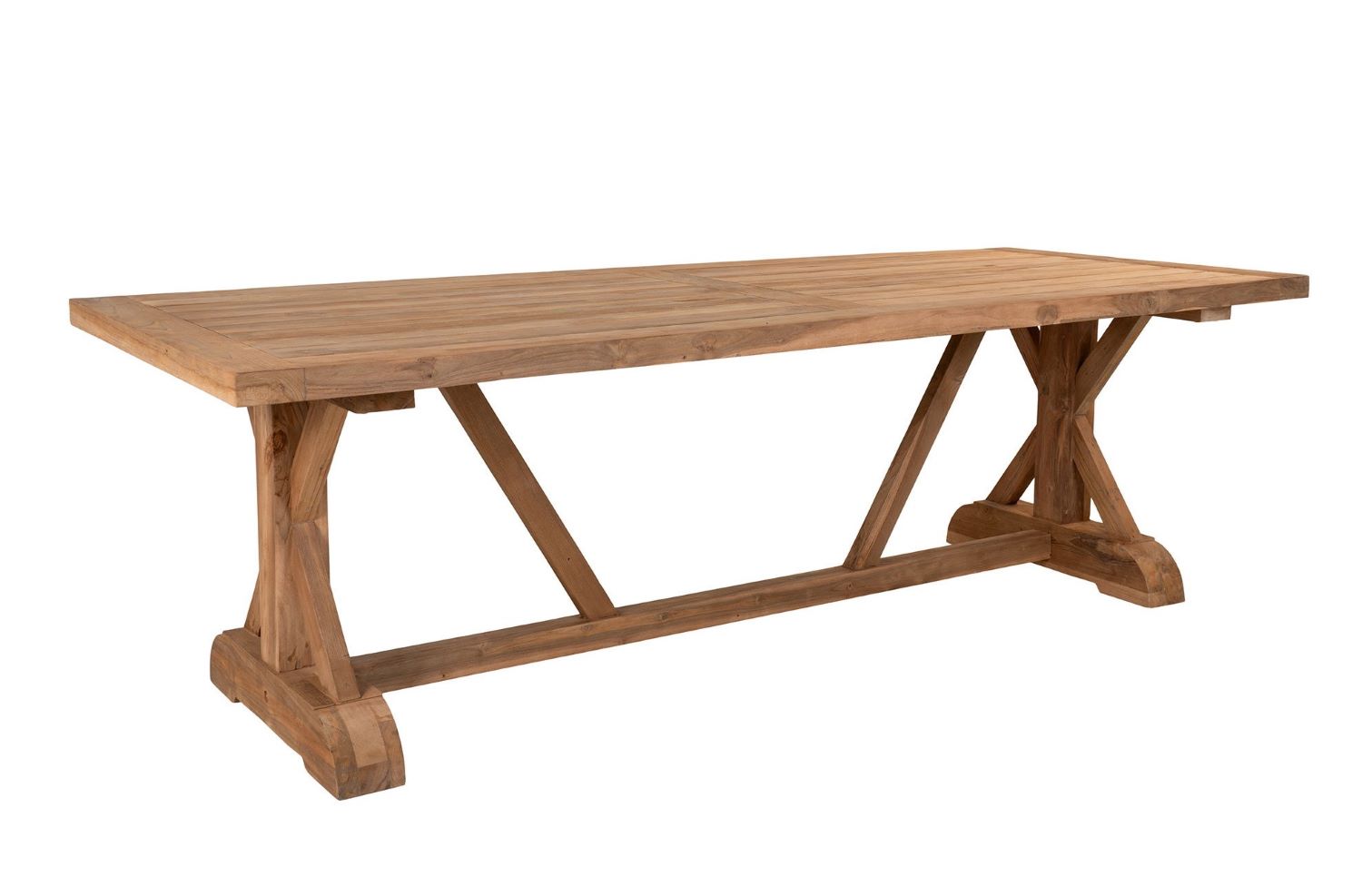 Gartentisch NOLOS 240 x 100 cm Teakholz braun