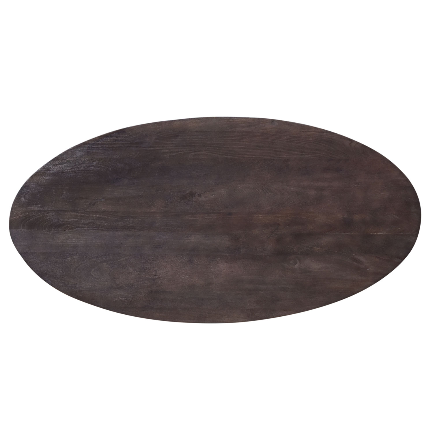 Esstisch MODEO oval 200 x 100 cm Mangoholz braun