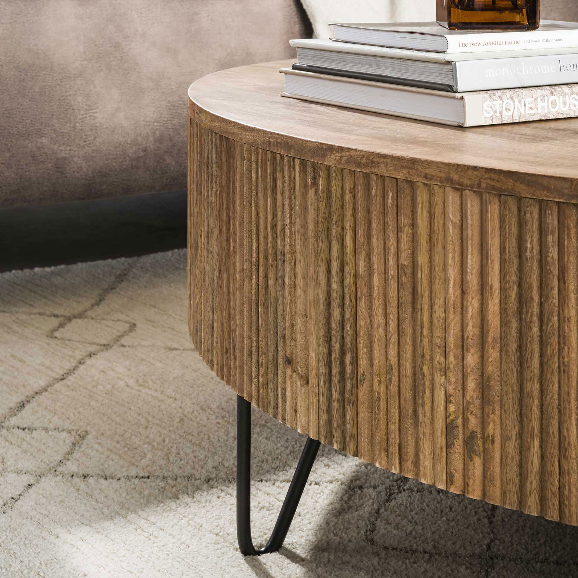 Couchtisch SWELL Ø 120 cm Mangoholz
