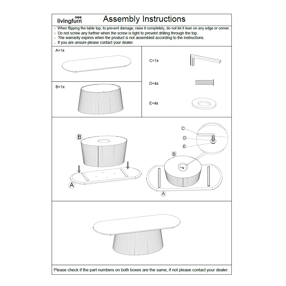 Couchtisch Salvator oval 120 x 70 cm Mangholz braun