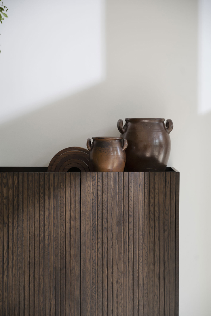 Highboard Schrank Küchenschrank Eiche braun