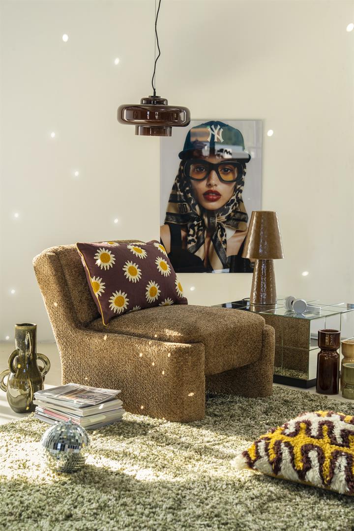 BY-BOO Lounge Sessel Omla senffarben