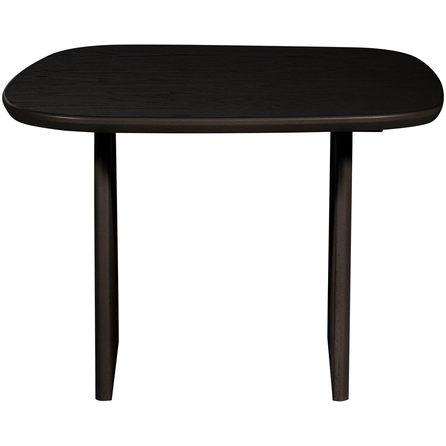 Couchtisch TABLO organisch 60 x 60 cm Eiche Massivholz blacknight