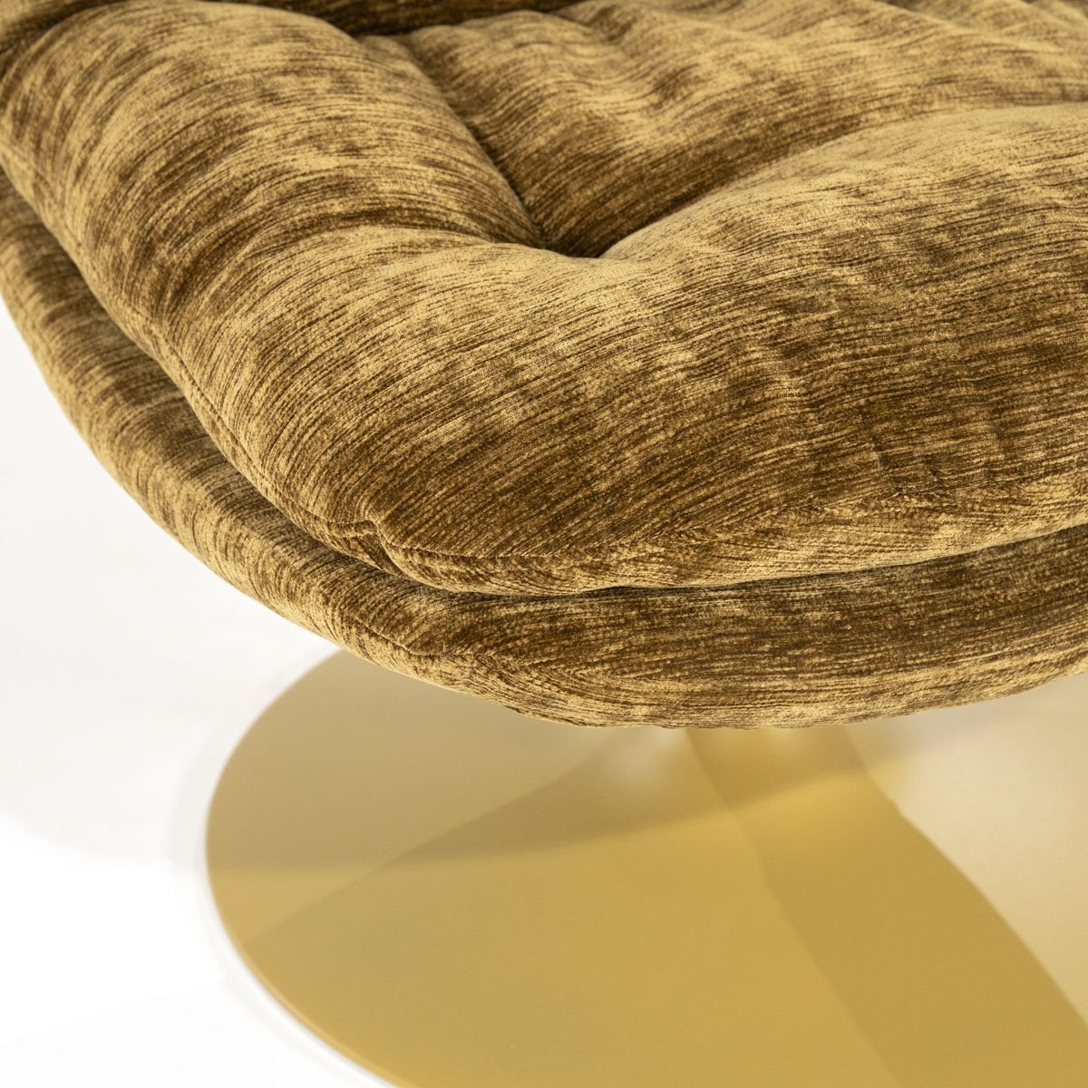 BY-BOO Drehsessel Sessel drehbar Tromba senffarben