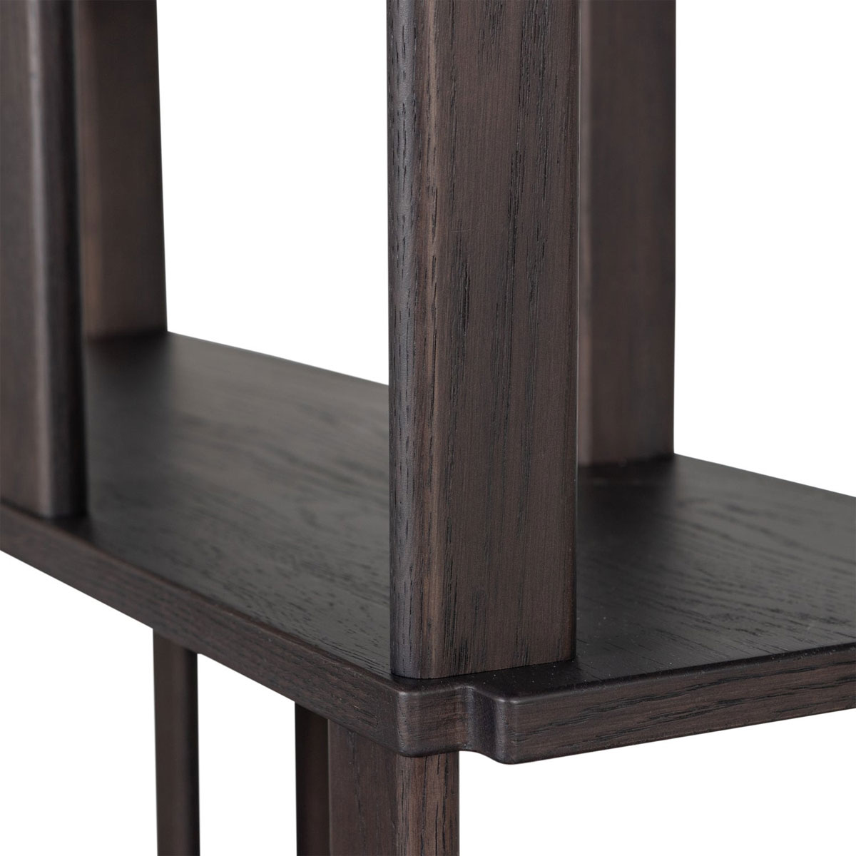 woood Bücherregal Regal RISS H 186 cm Eiche braun